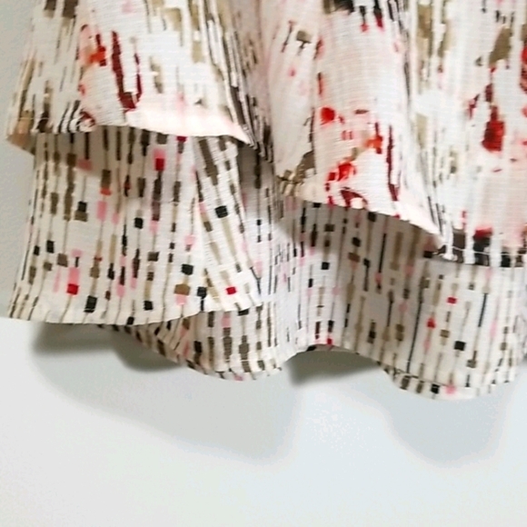 White House Black Market Women's Skirt Size 2 Mini Layered Flaired - Picture 4 of 7